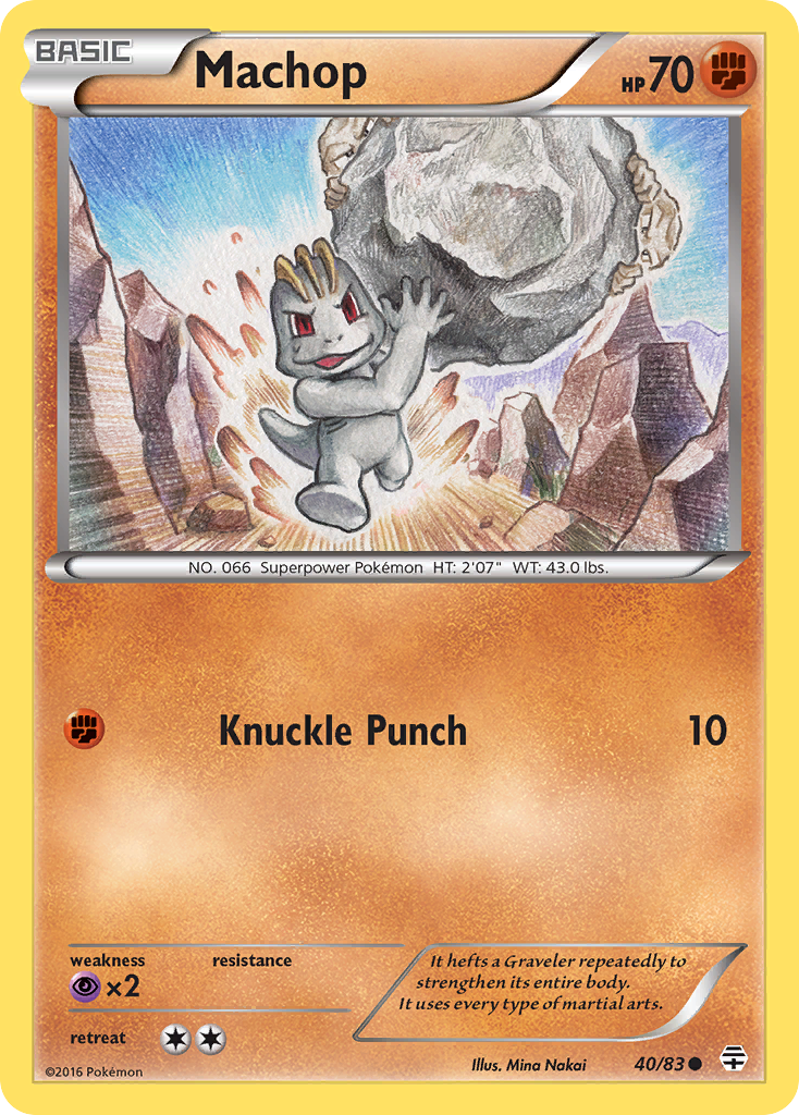 Machop (40/83) [XY: Generations] | Anubis Games and Hobby
