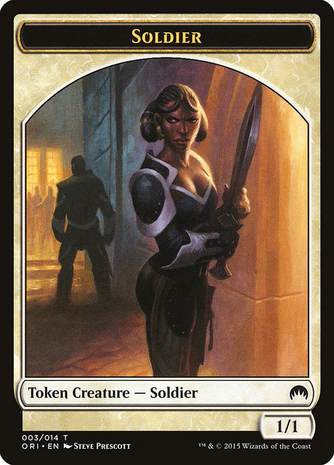 Soldier Token [Magic Origins Tokens] | Anubis Games and Hobby