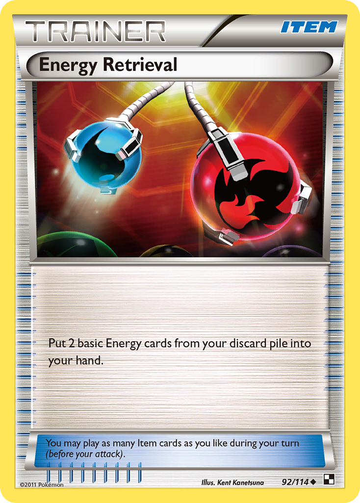 Energy Retrieval (92/114) [Black & White: Base Set] | Anubis Games and Hobby