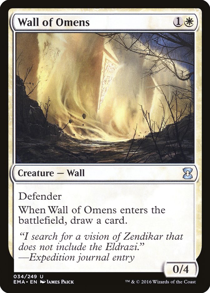 Wall of Omens [Eternal Masters] | Anubis Games and Hobby