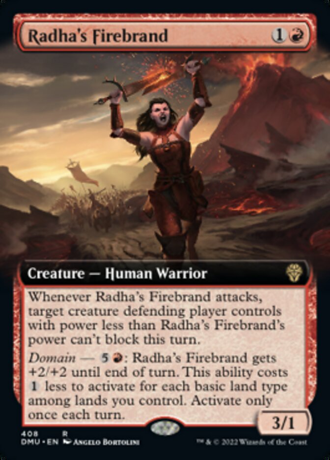 Radha's Firebrand (Extended Art) [Dominaria United] | Anubis Games and Hobby