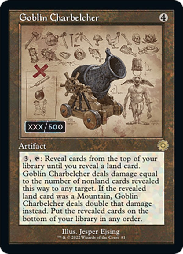 Goblin Charbelcher (Retro Schematic) (Serialized) [The Brothers' War Retro Artifacts] | Anubis Games and Hobby