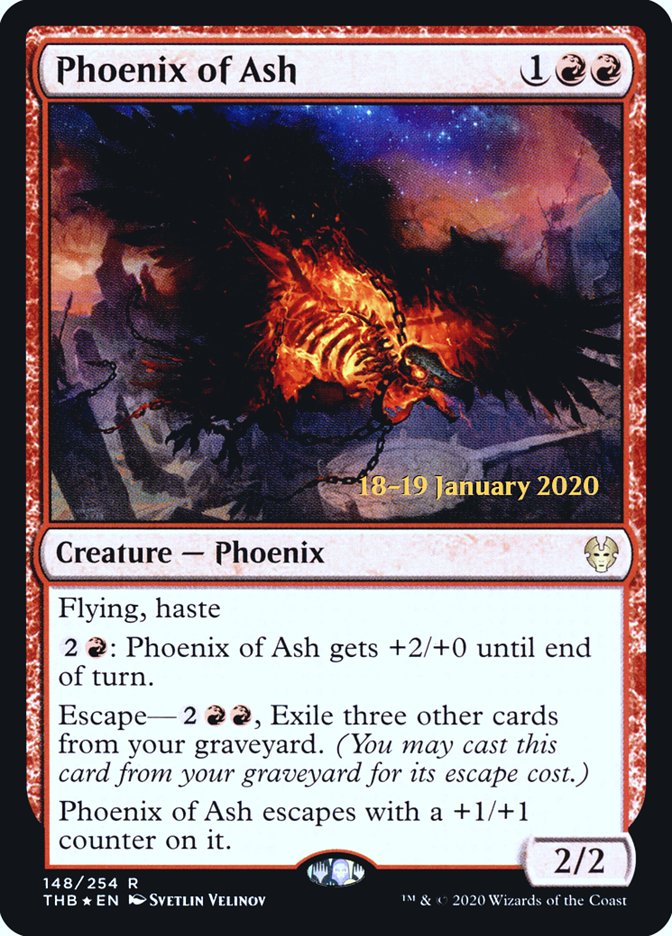 Phoenix of Ash [Theros Beyond Death Prerelease Promos] | Anubis Games and Hobby