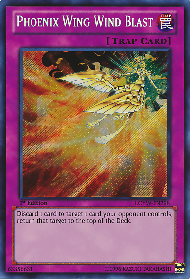 Phoenix Wing Wind Blast [LCYW-EN298] Secret Rare | Anubis Games and Hobby