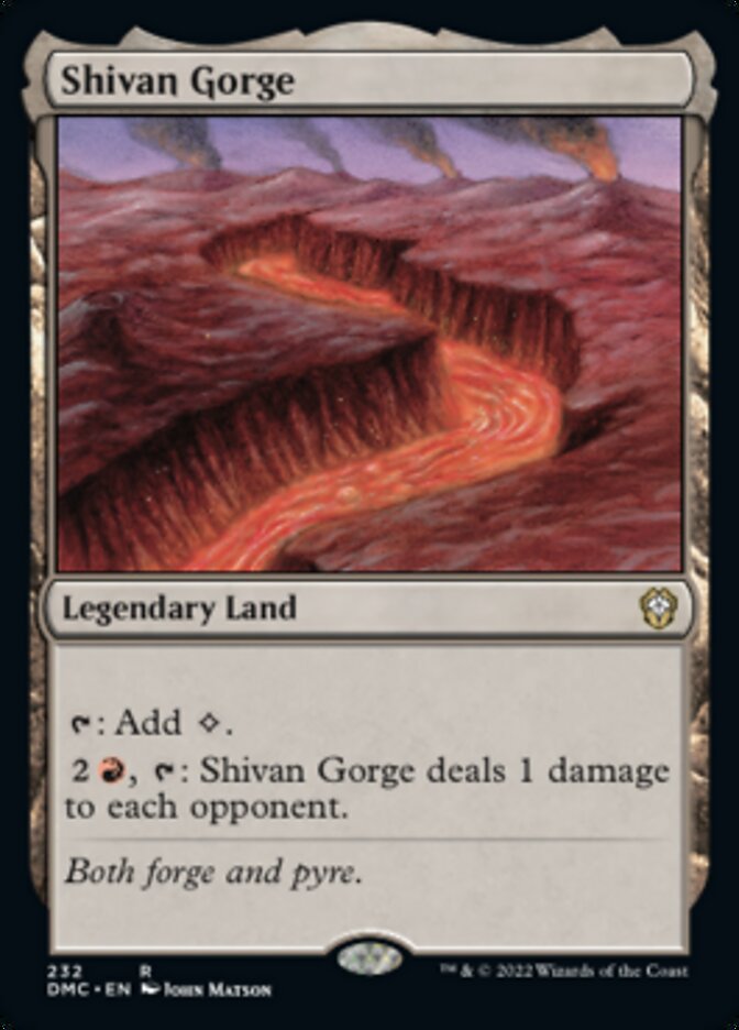 Shivan Gorge [Dominaria United Commander] | Anubis Games and Hobby