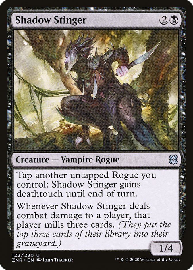 Shadow Stinger [Zendikar Rising] | Anubis Games and Hobby