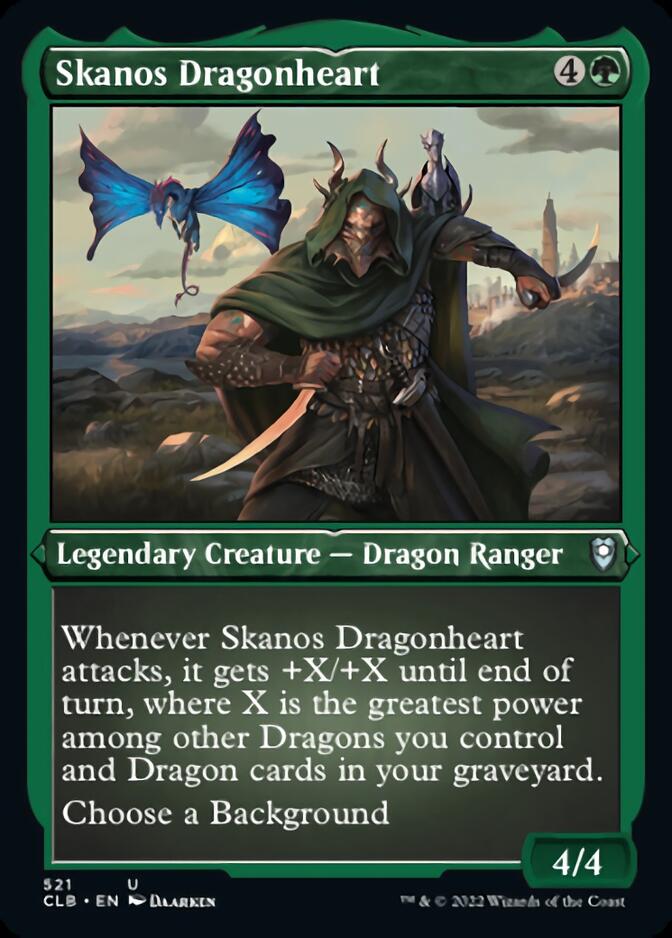 Skanos Dragonheart (Foil Etched) [Commander Legends: Battle for Baldur's Gate] | Anubis Games and Hobby