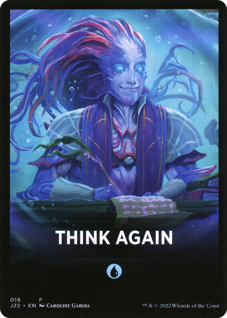 Think Again Theme Card [Jumpstart 2022 Front Cards] | Anubis Games and Hobby