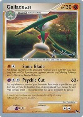 Gallade LV.55 (2/17) (Psychic Lock - Jason Klaczynski) [World Championships 2008] | Anubis Games and Hobby