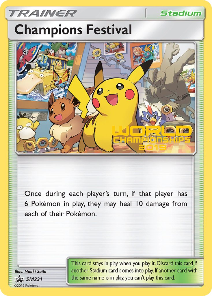 Champions Festival (SM231) (Top Sixteen 2019) [Sun & Moon: Black Star Promos] | Anubis Games and Hobby