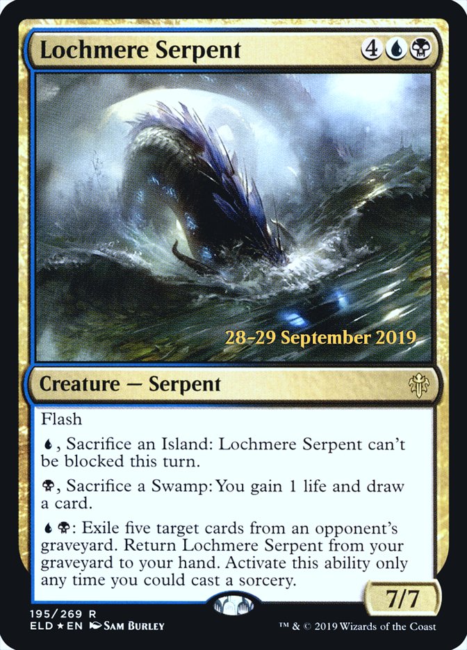 Lochmere Serpent [Throne of Eldraine Prerelease Promos] | Anubis Games and Hobby