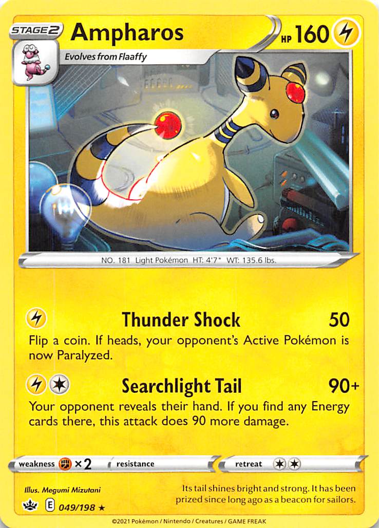 Ampharos (049/198) [Sword & Shield: Chilling Reign] | Anubis Games and Hobby