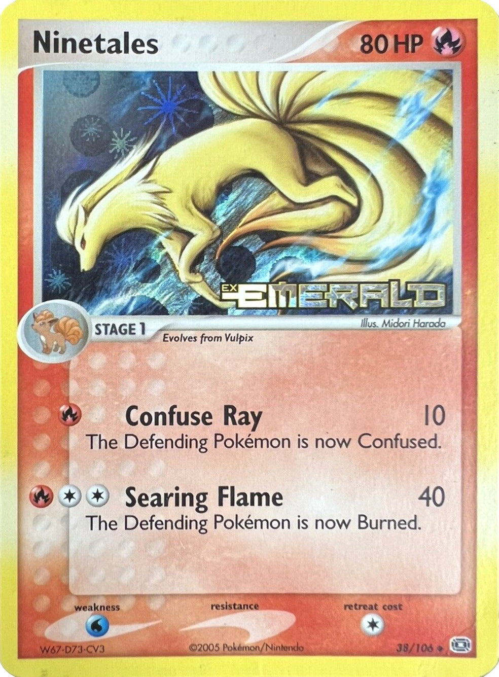 Ninetales (38/106) (Stamped) [EX: Emerald] | Anubis Games and Hobby