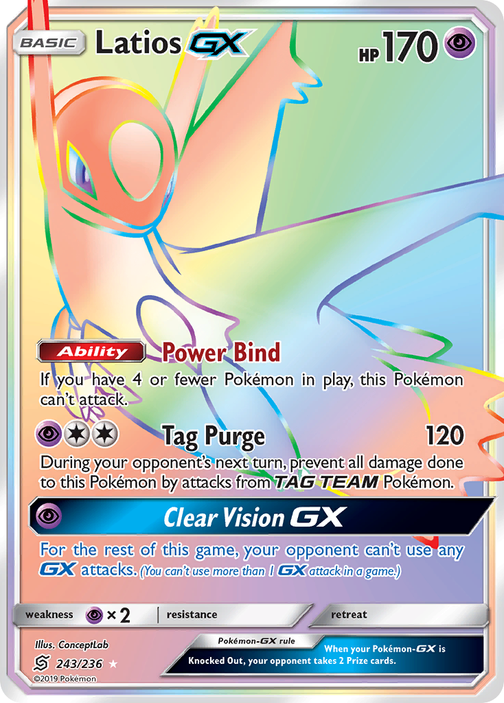 Latios GX (243/236) [Sun & Moon: Unified Minds] | Anubis Games and Hobby