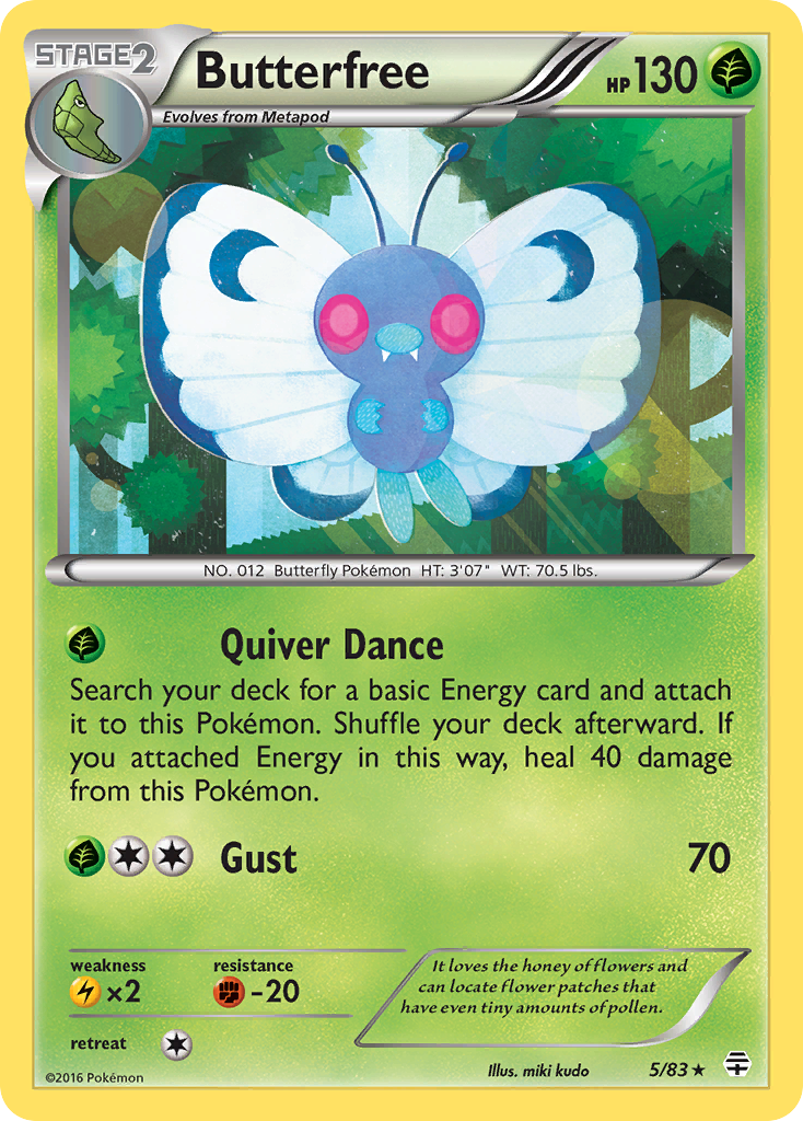 Butterfree (5/83) [XY: Generations] | Anubis Games and Hobby