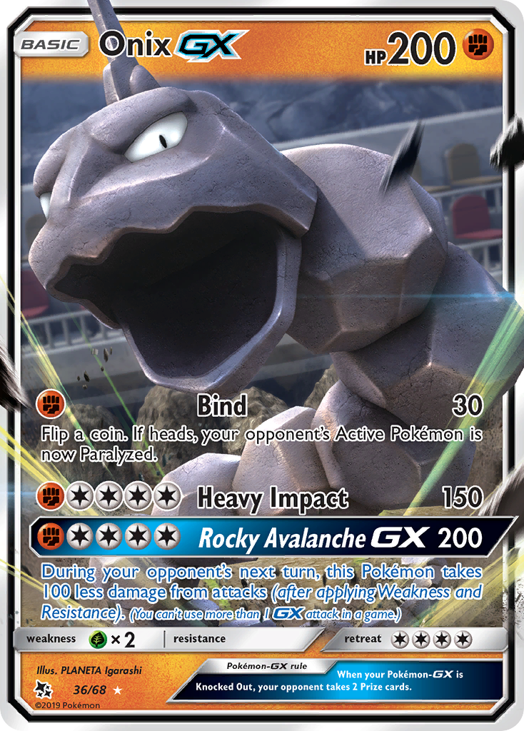 Onix GX (36/68) [Sun & Moon: Hidden Fates] | Anubis Games and Hobby