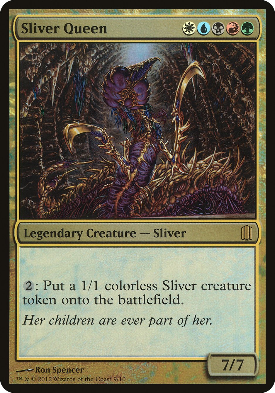 Sliver Queen (Oversized) [Commander's Arsenal Oversized] | Anubis Games and Hobby