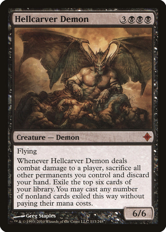 Hellcarver Demon [Rise of the Eldrazi] | Anubis Games and Hobby