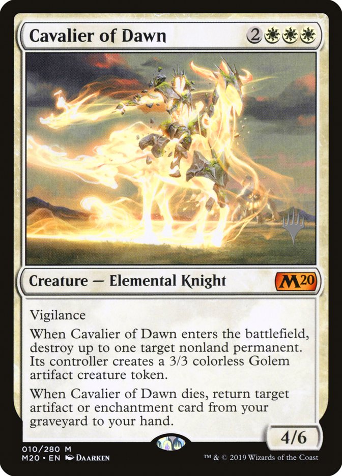 Cavalier of Dawn (Promo Pack) [Core Set 2020 Promos] | Anubis Games and Hobby