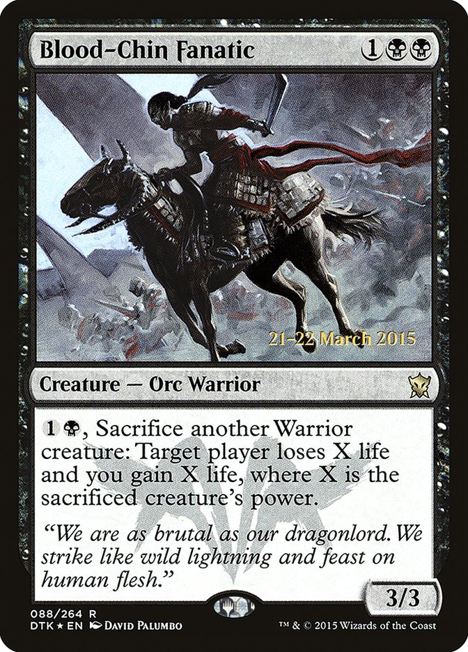 Blood-Chin Fanatic [Dragons of Tarkir Prerelease Promos] | Anubis Games and Hobby