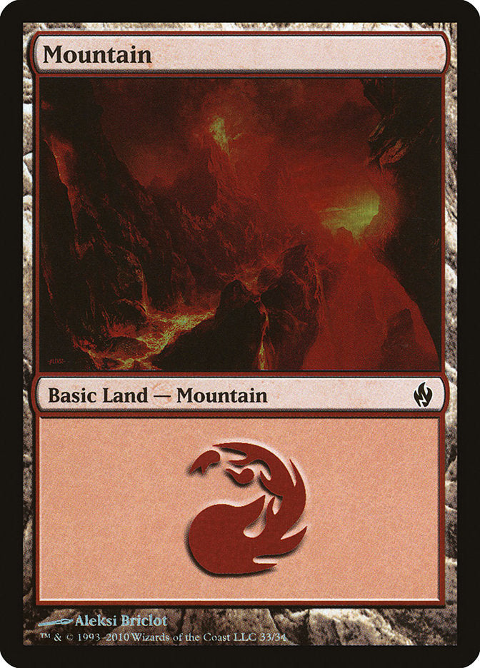 Mountain (33) [Premium Deck Series: Fire and Lightning] | Anubis Games and Hobby