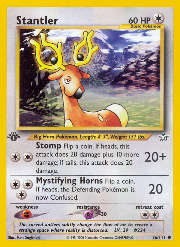 Stantler (76/111) [Neo Genesis 1st Edition] | Anubis Games and Hobby