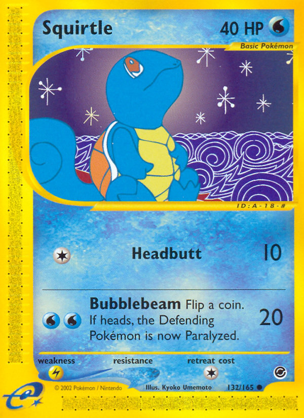 Squirtle (132/165) [Expedition: Base Set] | Anubis Games and Hobby