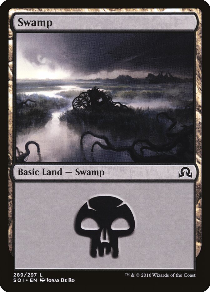 Swamp (289) [Shadows over Innistrad] | Anubis Games and Hobby