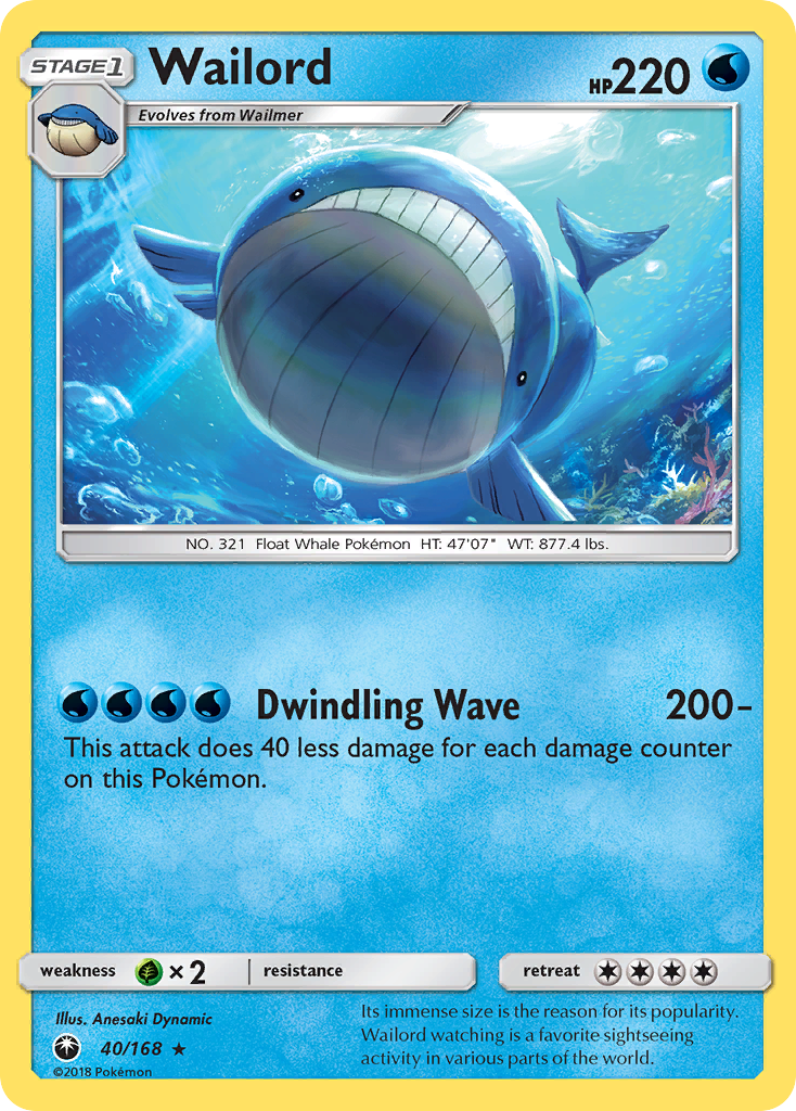 Wailord (40/168) [Sun & Moon: Celestial Storm] | Anubis Games and Hobby