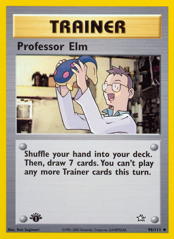 Professor Elm (96/111) [Neo Genesis 1st Edition] | Anubis Games and Hobby