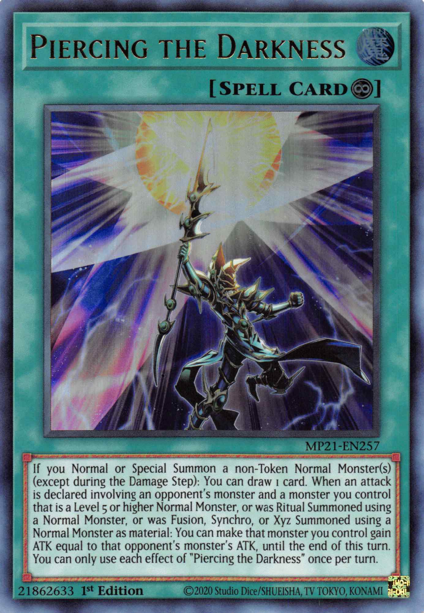 Piercing the Darkness [MP21-EN257] Ultra Rare | Anubis Games and Hobby