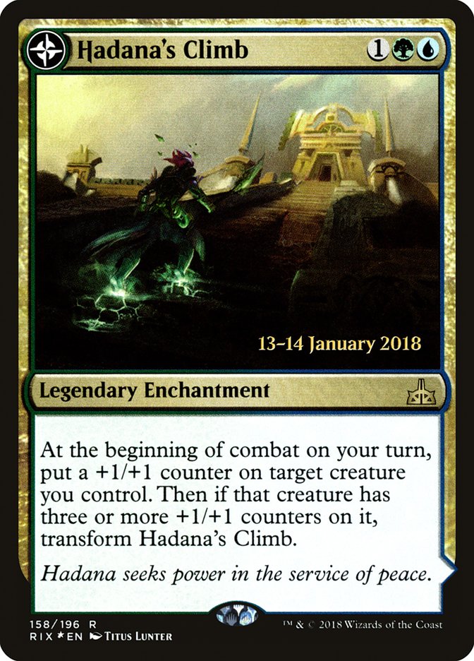 Hadana's Climb // Winged Temple of Orazca [Rivals of Ixalan Prerelease Promos] | Anubis Games and Hobby