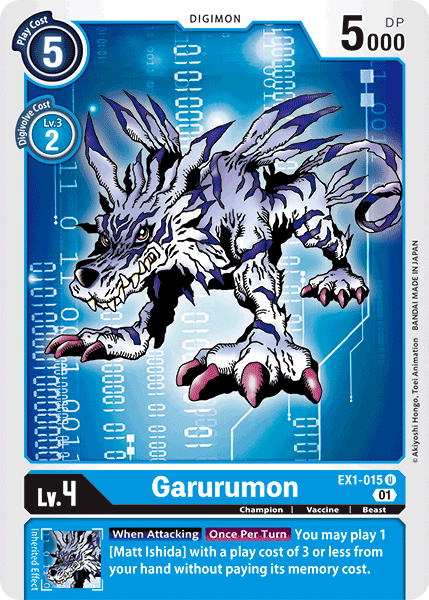 Garurumon [EX1-015] [Classic Collection] | Anubis Games and Hobby