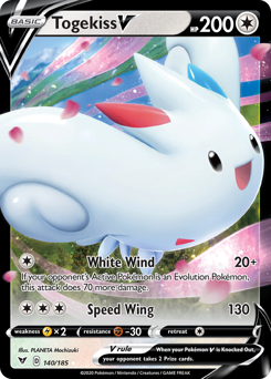Togekiss V (140/185) [Sword & Shield: Vivid Voltage] | Anubis Games and Hobby