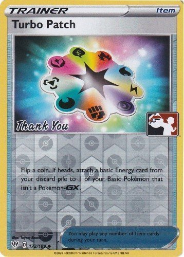 Turbo Patch (172/189) (Pokemon League) [Sword & Shield: Darkness Ablaze] | Anubis Games and Hobby