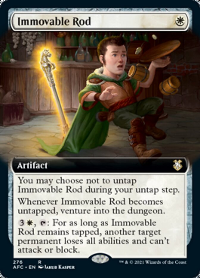Immovable Rod (Extended Art) [Dungeons & Dragons: Adventures in the Forgotten Realms Commander] | Anubis Games and Hobby