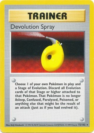 Devolution Spray (72/102) [Base Set Shadowless Unlimited] | Anubis Games and Hobby