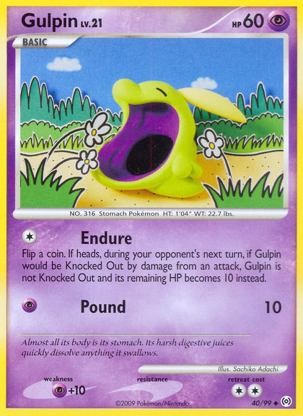 Gulpin (40/99) [Platinum: Arceus] | Anubis Games and Hobby