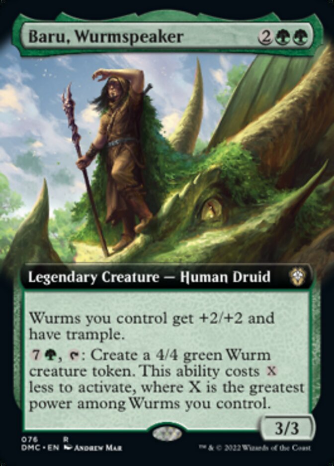 Baru, Wurmspeaker (Extended Art) [Dominaria United Commander] | Anubis Games and Hobby