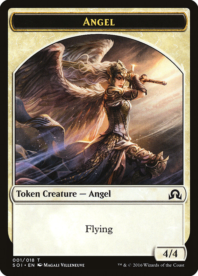 Angel Token [Shadows over Innistrad Tokens] | Anubis Games and Hobby