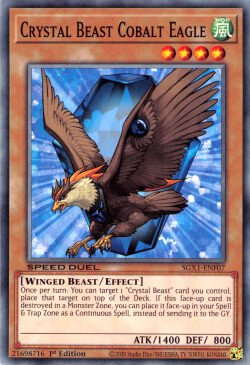 Crystal Beast Cobalt Eagle [SGX1-ENF07] Common | Anubis Games and Hobby