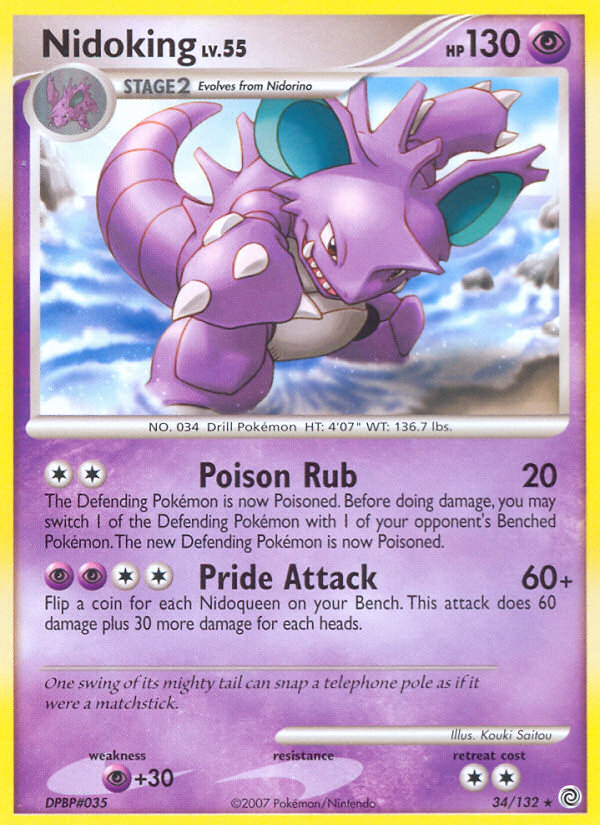 Nidoking (34/132) [Diamond & Pearl: Secret Wonders] | Anubis Games and Hobby