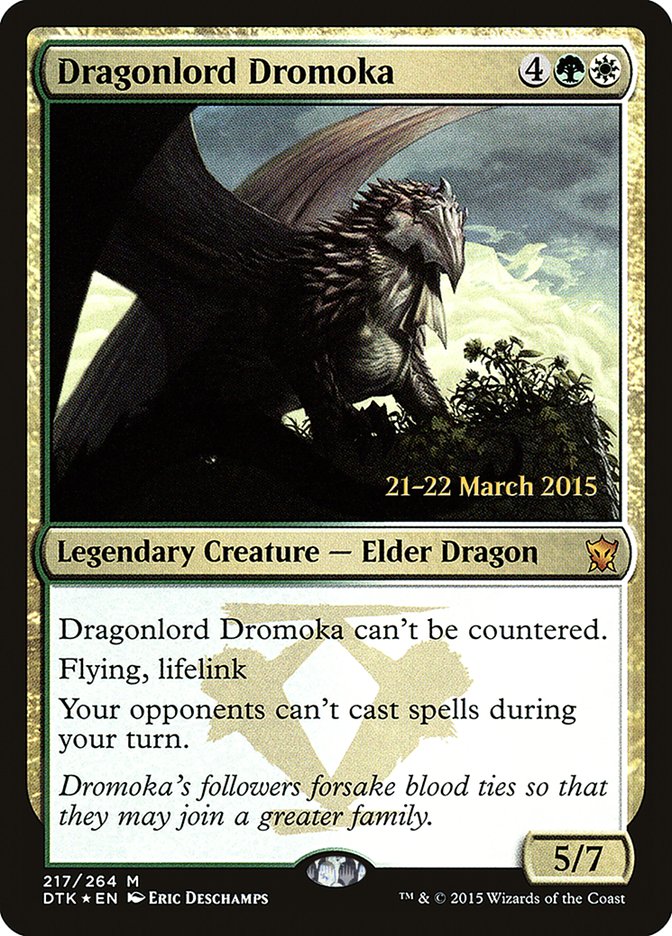 Dragonlord Dromoka [Dragons of Tarkir Prerelease Promos] | Anubis Games and Hobby