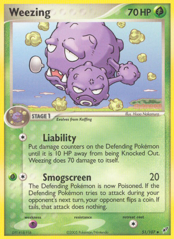 Weezing (51/107) [EX: Deoxys] | Anubis Games and Hobby