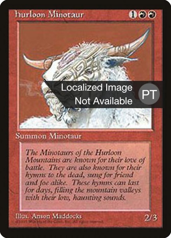 Hurloon Minotaur [Fourth Edition (Foreign Black Border)] | Anubis Games and Hobby