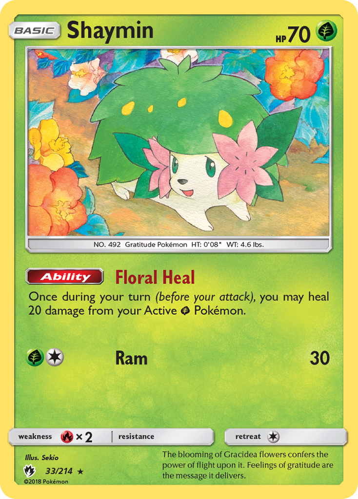 Shaymin (33/214) [Sun & Moon: Lost Thunder] | Anubis Games and Hobby