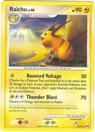 Raichu (27/99) (Prerelease Promo) [Nintendo: Black Star Promos] | Anubis Games and Hobby