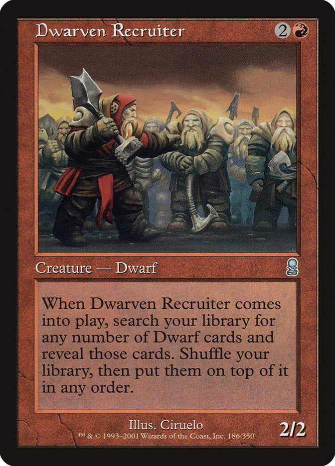 Dwarven Recruiter [Odyssey] | Anubis Games and Hobby