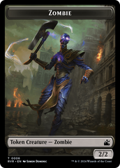Bird // Zombie Double-Sided Token [Ravnica Remastered Tokens] | Anubis Games and Hobby