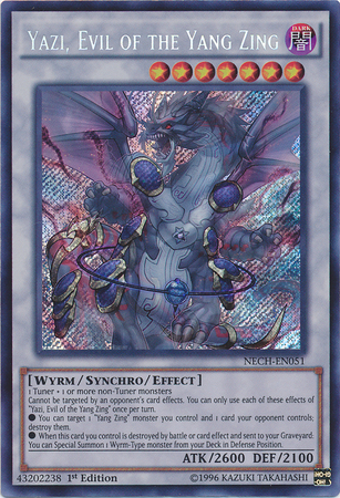 Yazi, Evil of the Yang Zing [NECH-EN051] Secret Rare | Anubis Games and Hobby